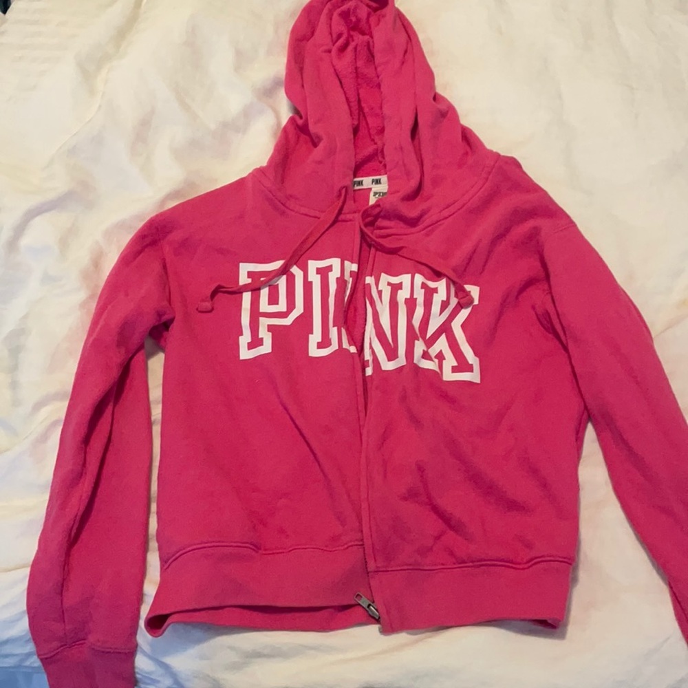 PINK zip up hoodie